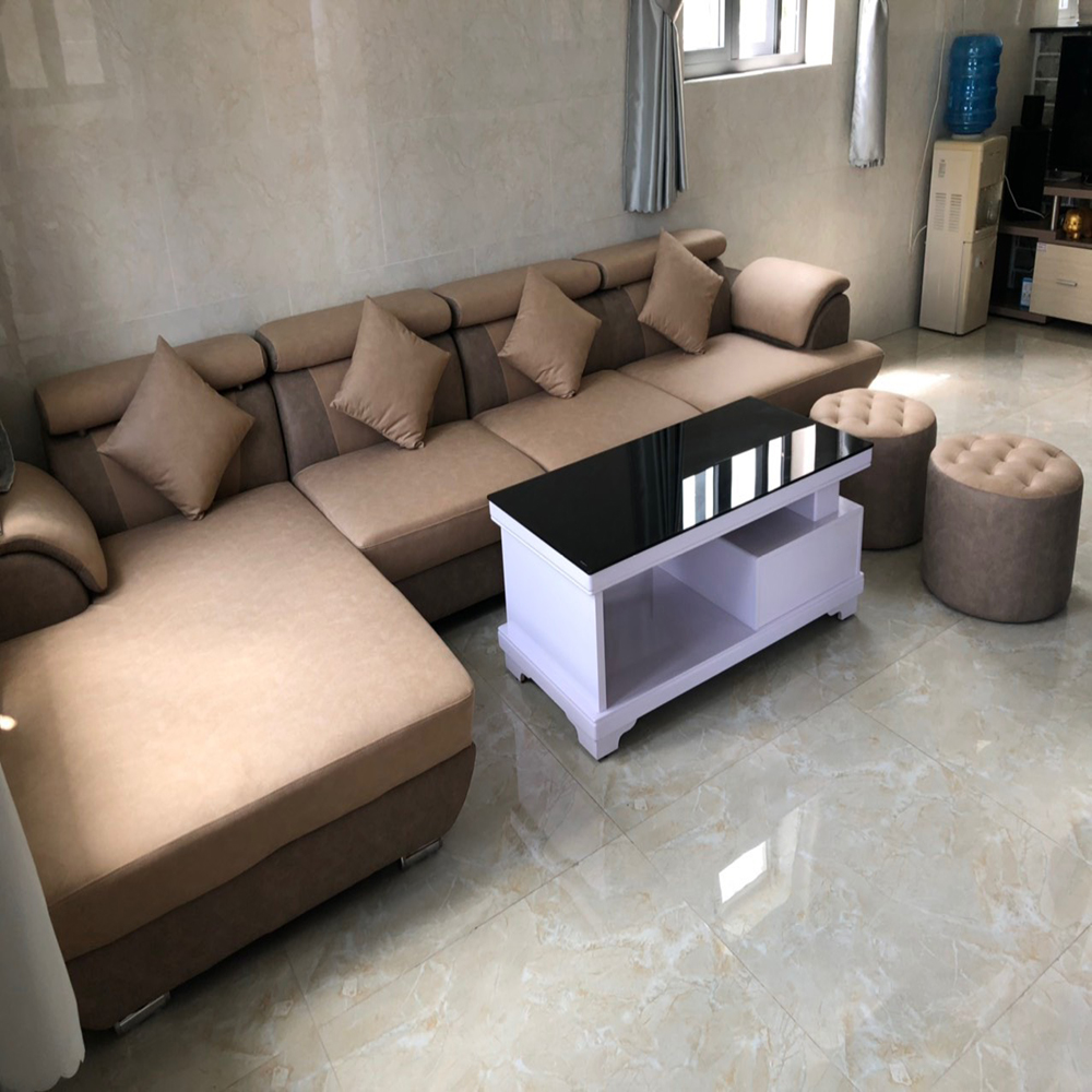 Bộ bàn ghế sofa da phòng khách góc chữ l giá rẻ ( Thay được góc L