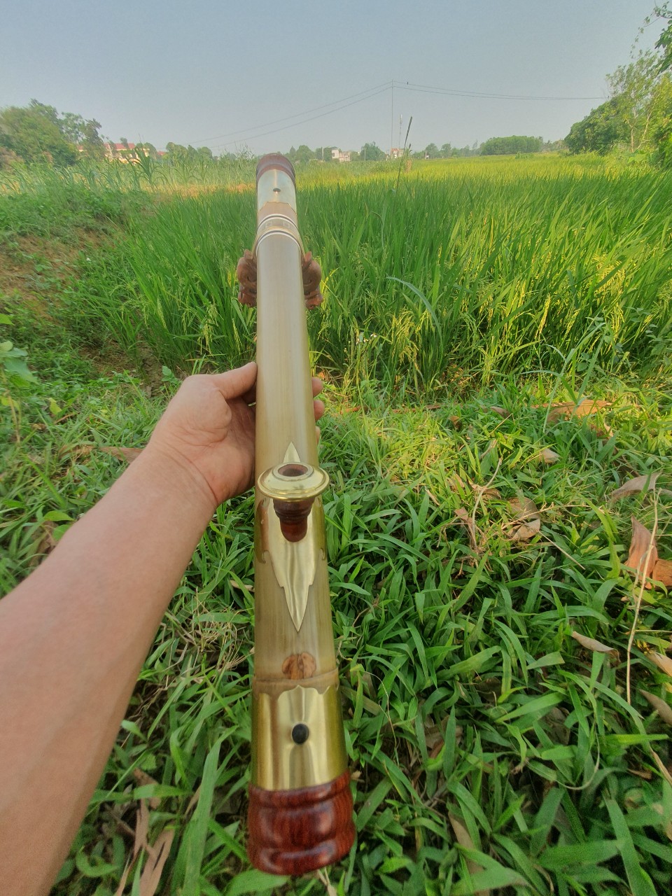 Điếu nữa thanh hoa boc đồng