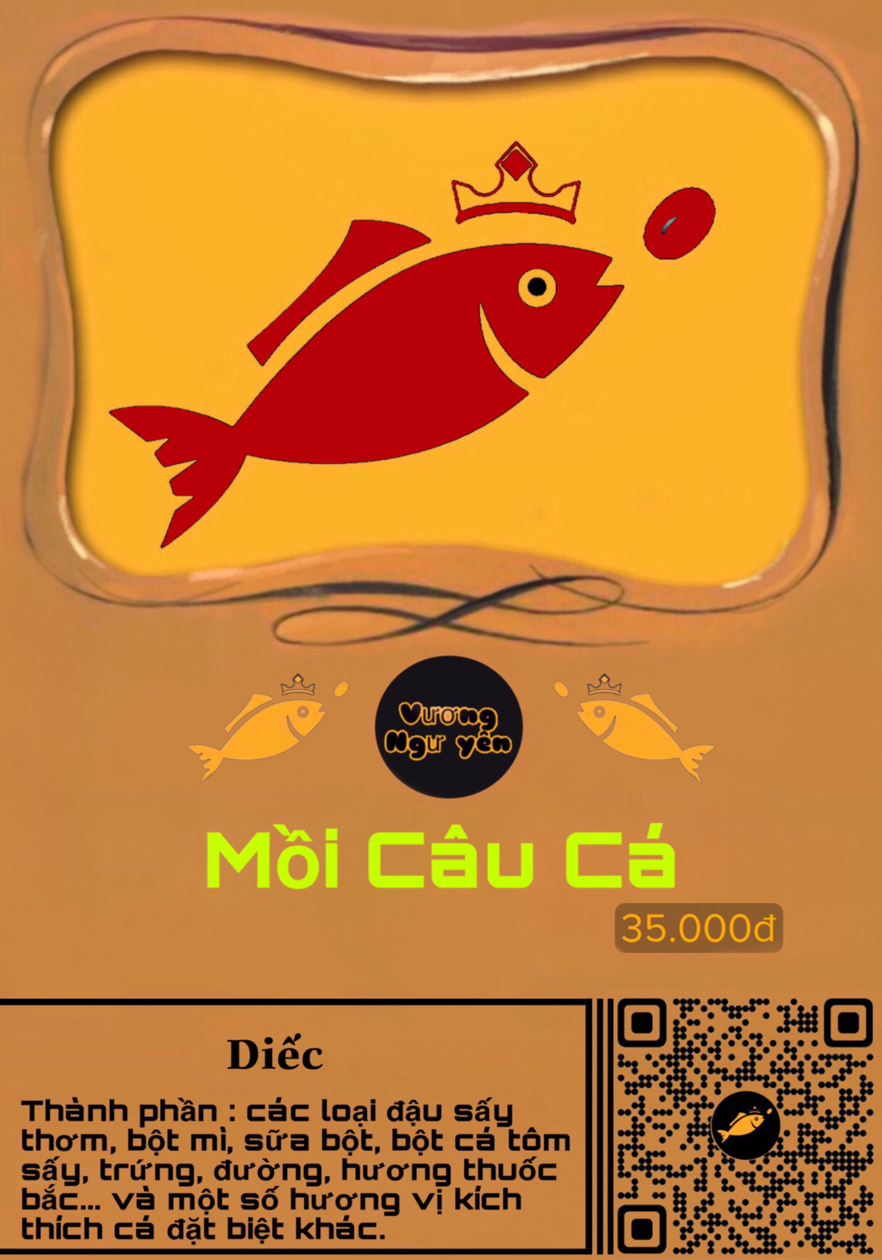 6 gói ( 3kg ) Mồi câu cá Diếc Vương Ngư Yên / bột câu cá / cước / thẻo / cần câu / ô dù / ghế câu / lưỡi câu