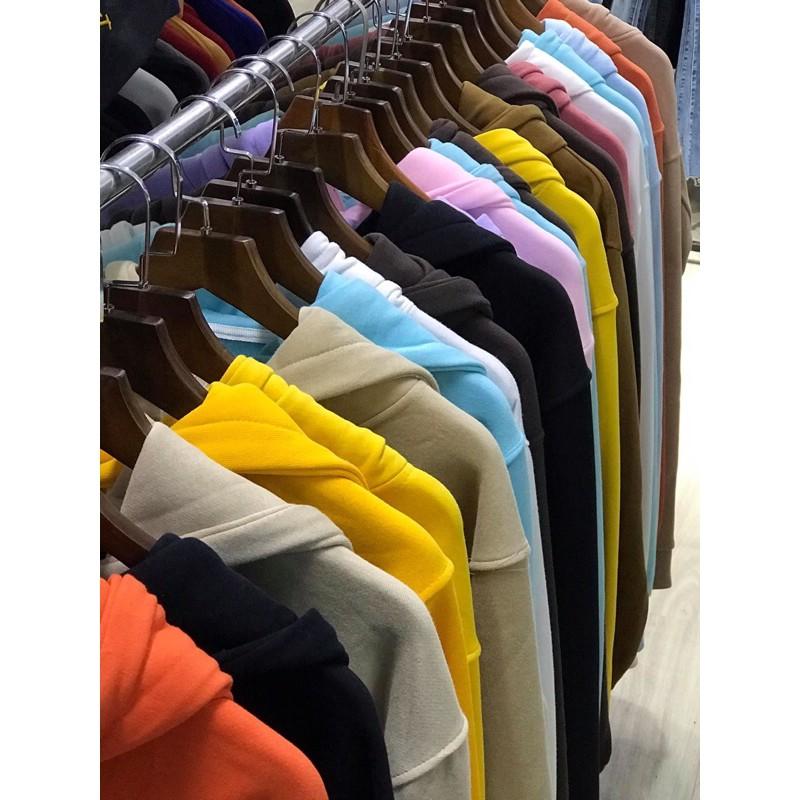 ÁO NỈ HOODIE TRƠN BASSIC FORM UNISEX ( Ảnh thật ) - Hogoto shop