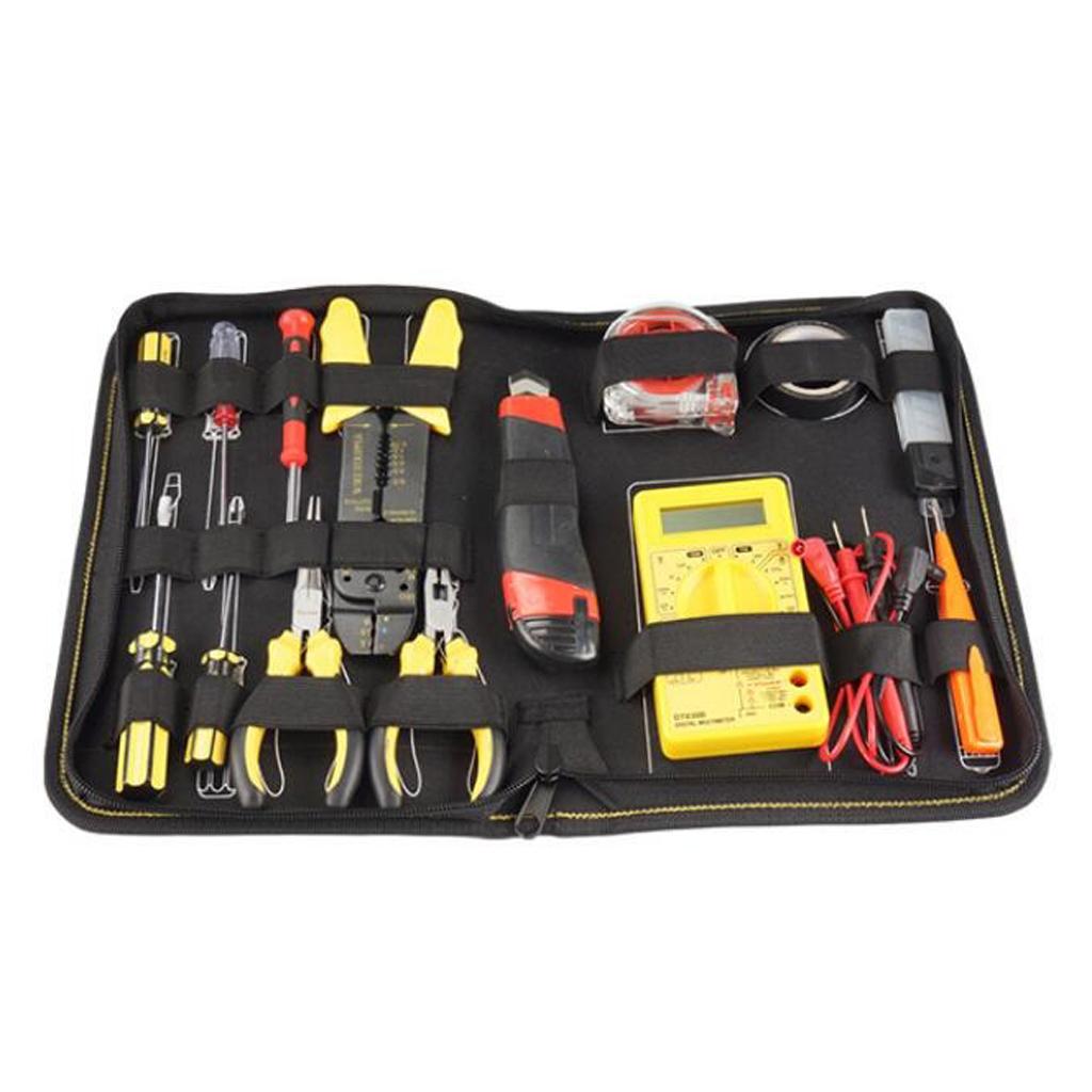 11Inch Large Heavy Duty Oxford Tool Carry Bag Electrician Travel Duffle Tote