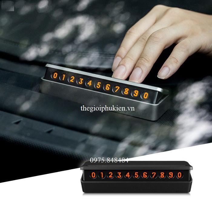 Bảng số điện thoại cao cấp đặt, gắn trên táp lô, taplo xe hơi, ô tô
