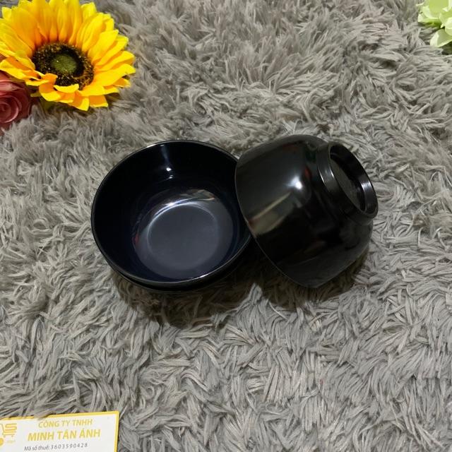 Chén cơm nhựa màu đen CO 02 10c