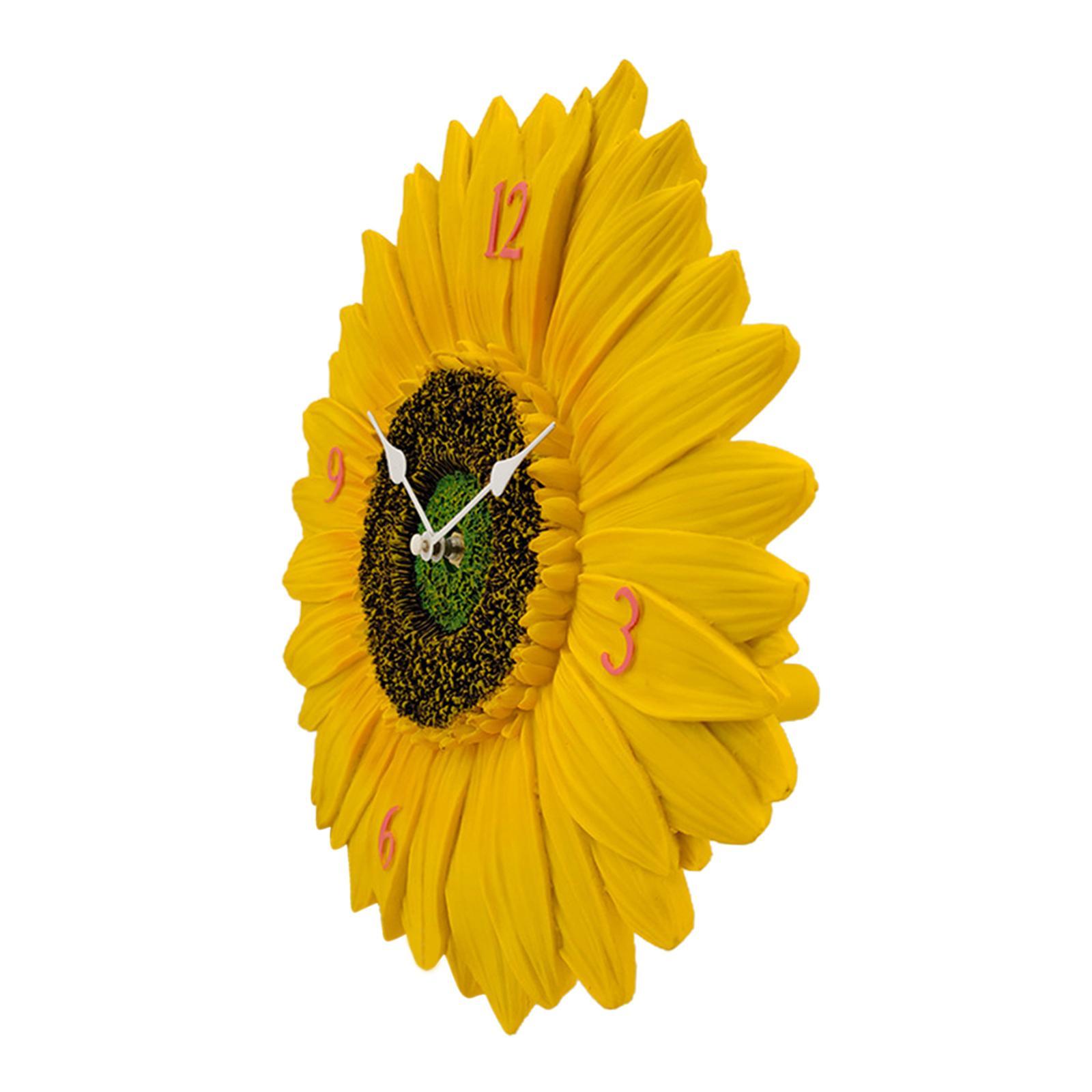 Indoor Outdoor Wall Clock Wall Clock Non Ticking Silent Waterproof Wall Clock Art Wall Decor Hanging Clocks for Home Bedroom Fence