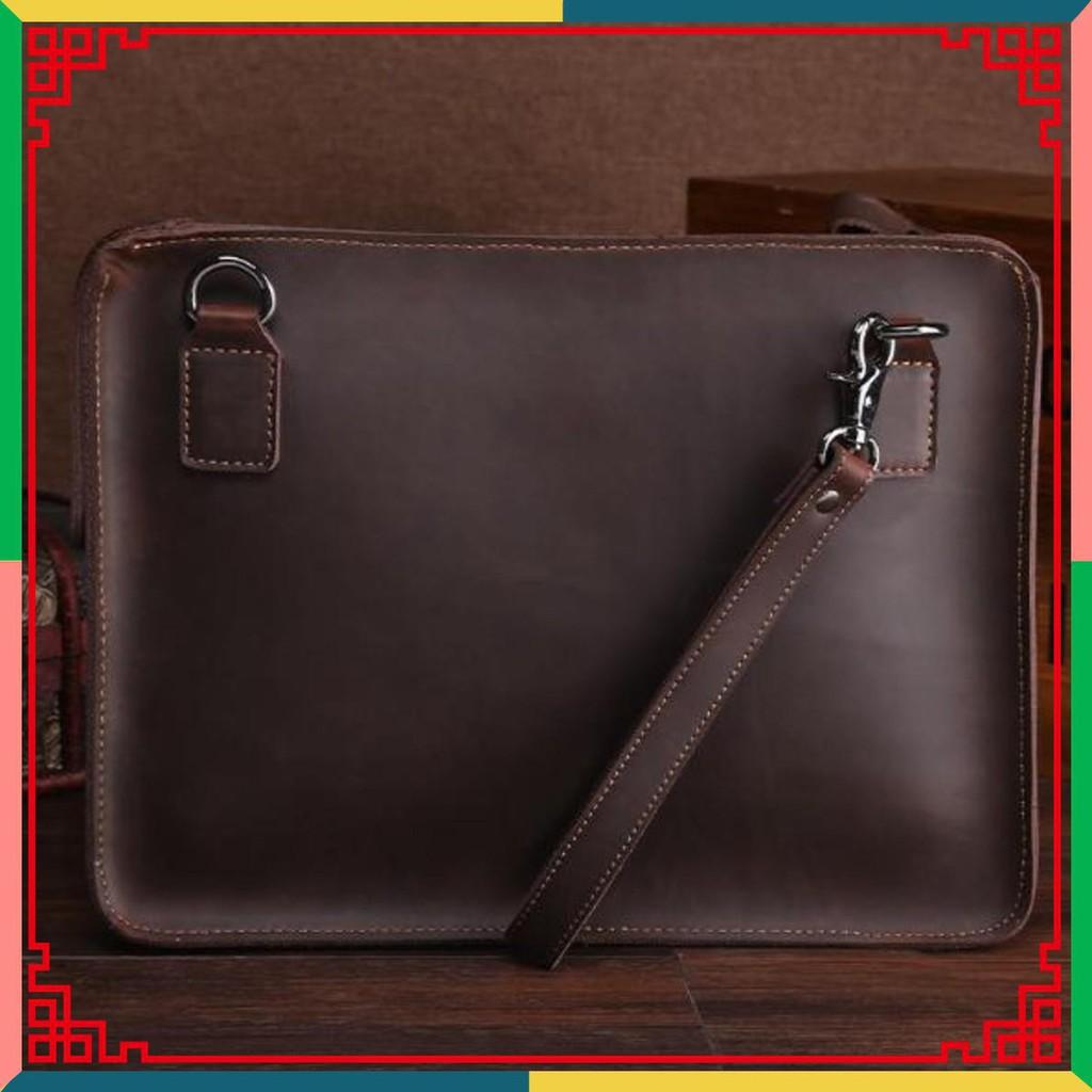 Túi đựng macbook laptop cầm tay da bò Retro Leather 13inch