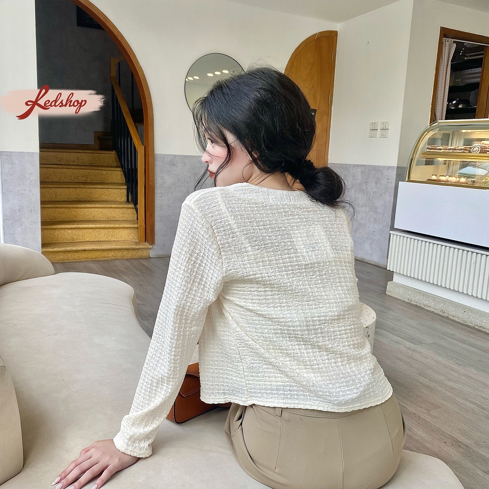 Áo khoác len cardigan tặng kèm áo 2 dây, đi dạo phố phong cách Hàn Quốc Red Shop 29902