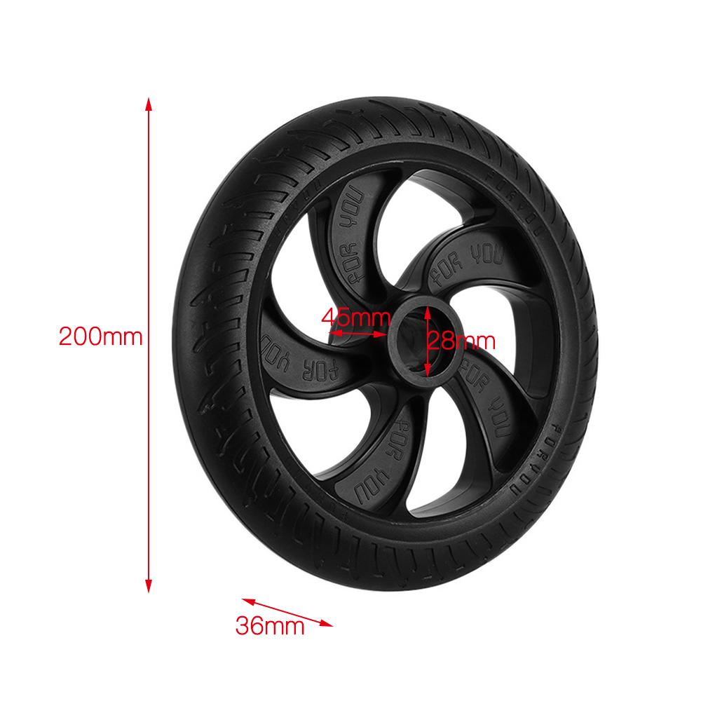 Lốp Đặc Không Khí Nén Cho Xe Điện Pu Giảm Sốc Chống Mài Mòn 200Mm