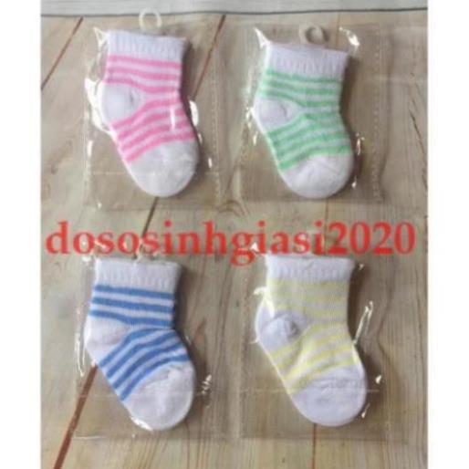 Vớ cho bé vớ sọc len sơ sinh cho bé 0-6 tháng