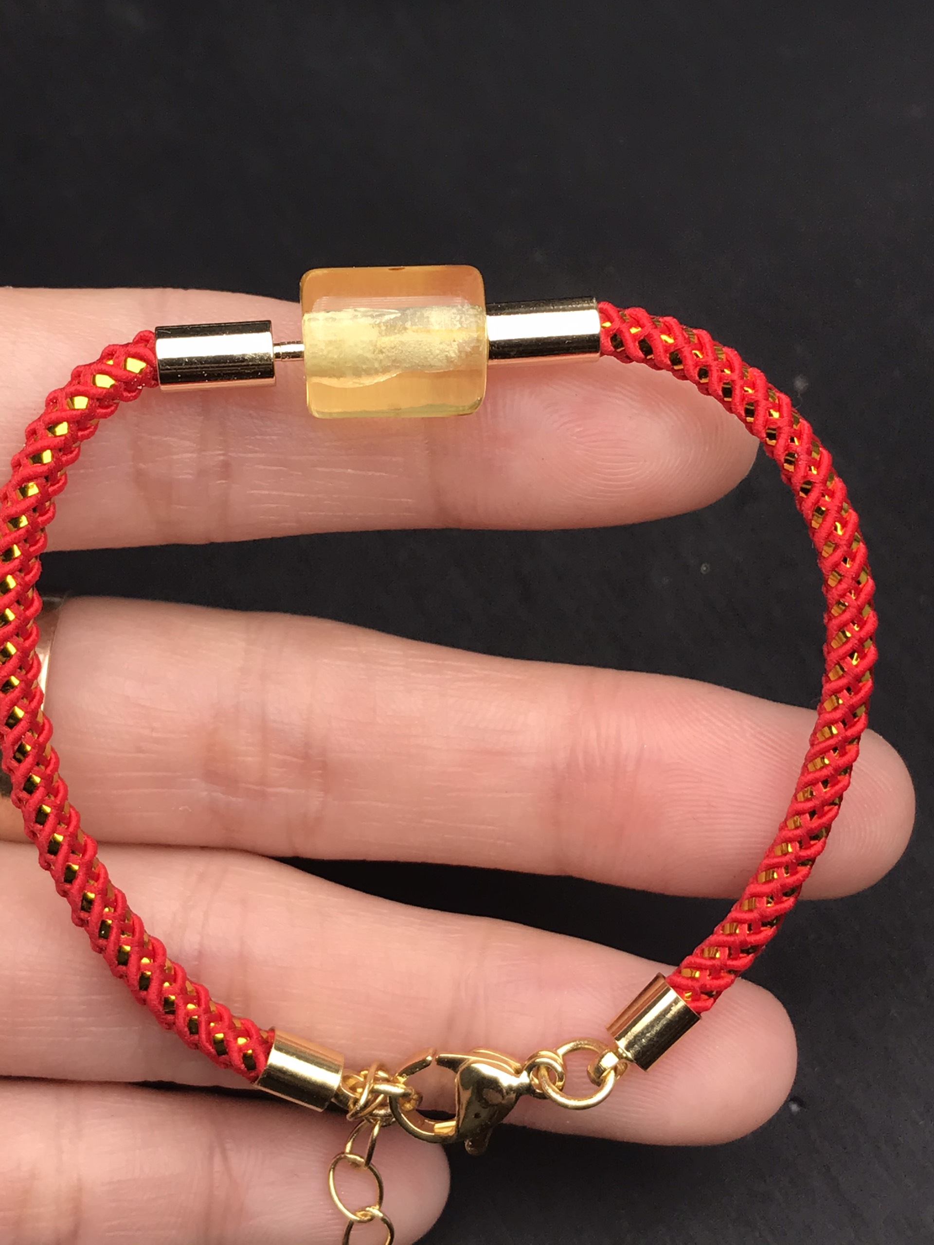 Vòng tay đồng điếu đá ngọc cẩm thạch A 10mm
