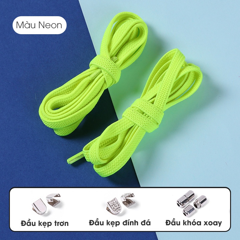 Dây Giày Thể Thao Sneaker Thông Minh Đàn Hồi Q-Kick Laces Khóa Đầu Kim Loại
