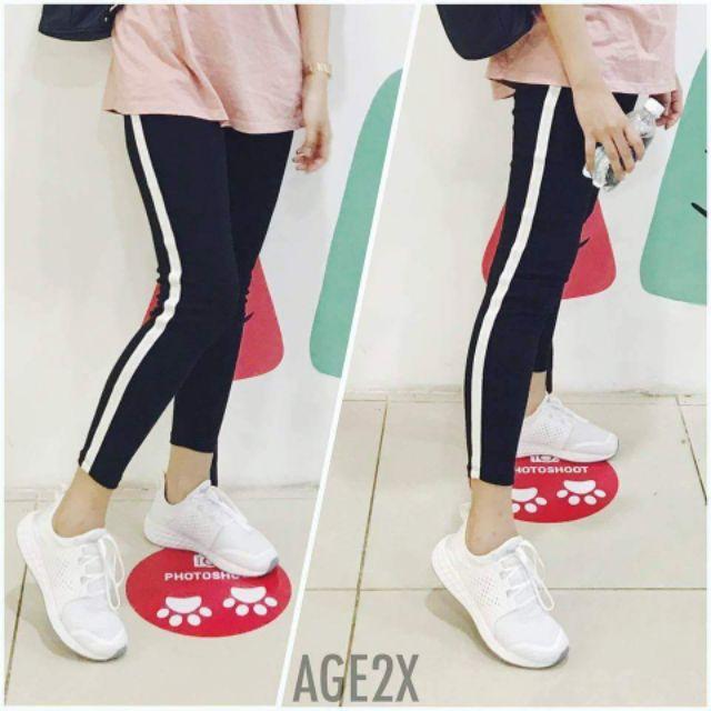 QUẦN LEGGING 1 SỌC #AGE2X