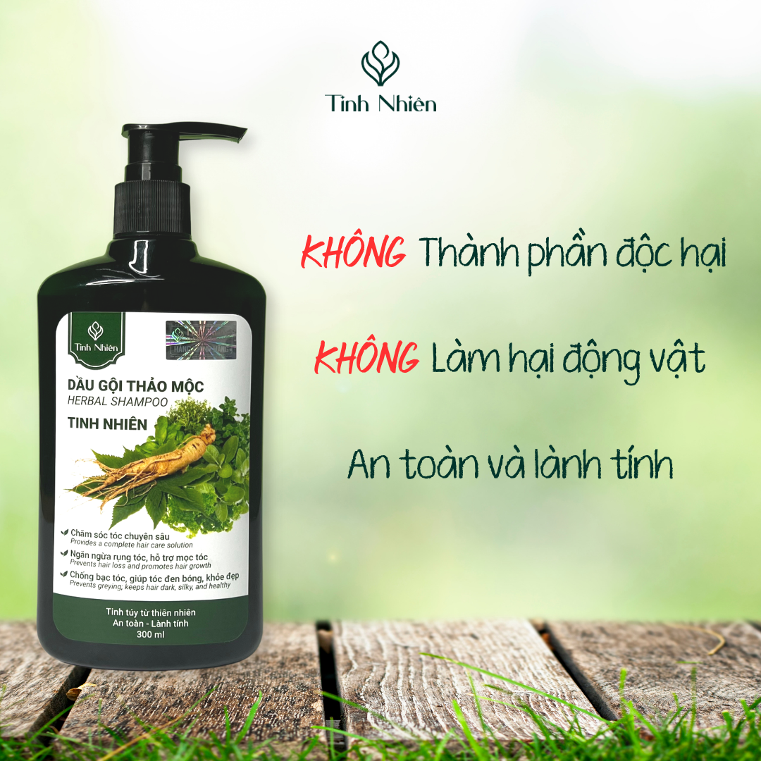 Dầu Gội Thảo Mộc Tinh Nhiên 300 ml chăm sóc tóc chuyên sâu, cho mái tóc khỏe đẹp, lộng lẫy