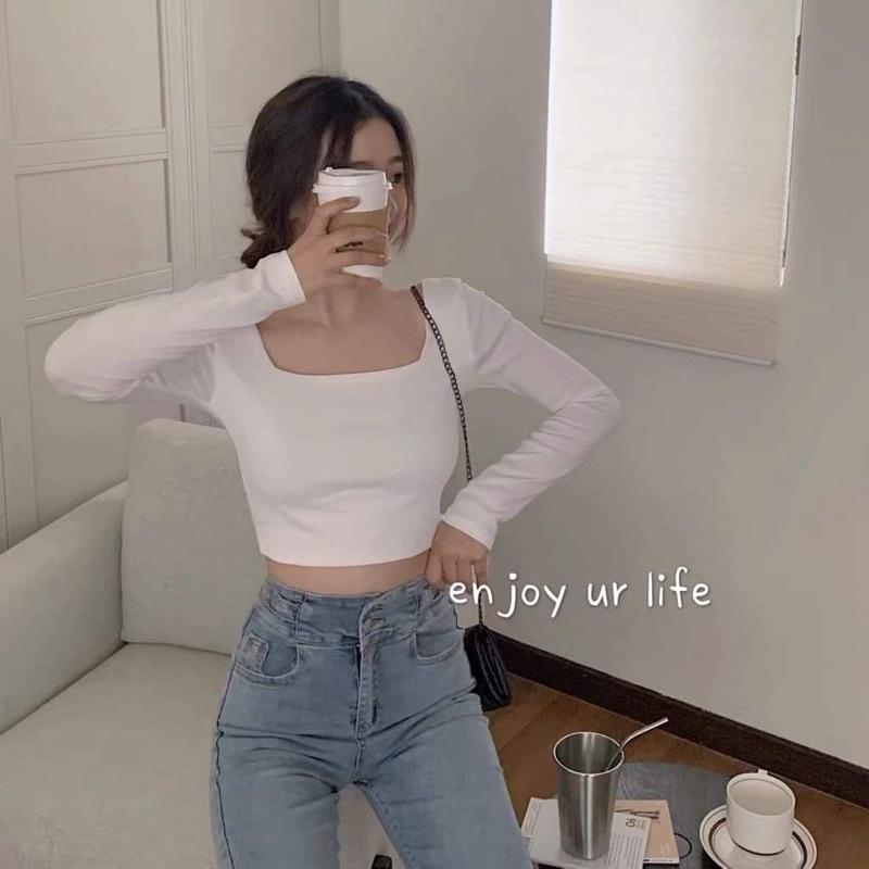 Áo croptop body cổ vuông KA6