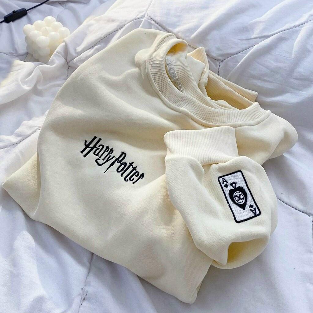Áo Sweater Áo Nỉ Dáng Rộng Nam Nữ Phong Cách Hàn Quốc- Áo nỉ sweater nam/nữ viền cổ tim , Áochui đầu nỉ nam nữ kiểu dáng hàn quốc, áo nỉ form rộng Unisex phong cách Ulzzang cực đẹp