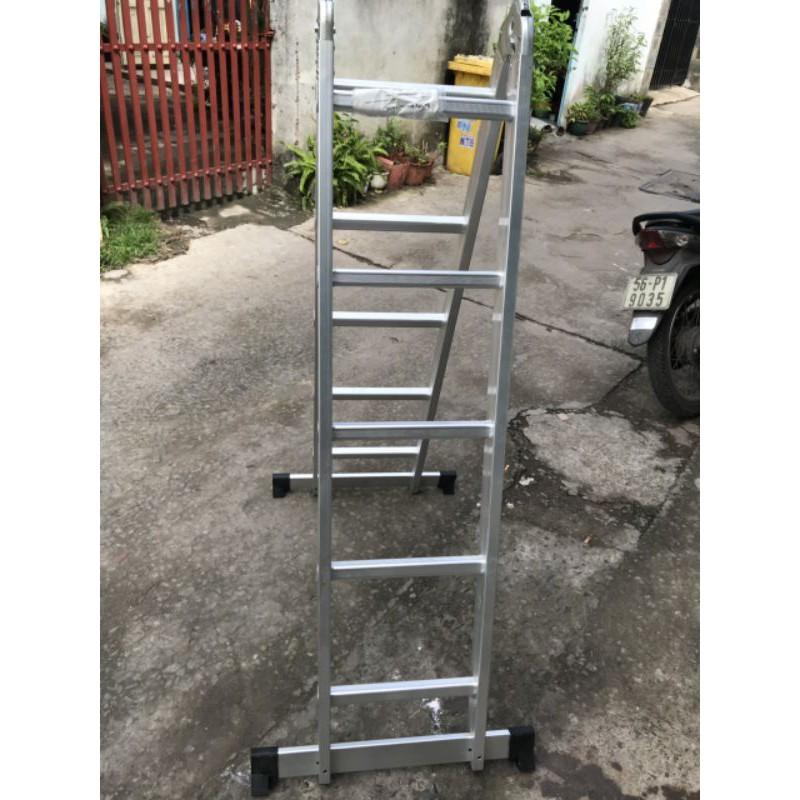 THANG NHÔM GẤP CHỮ A 1.4M DUỖI THẲNG 2.8M