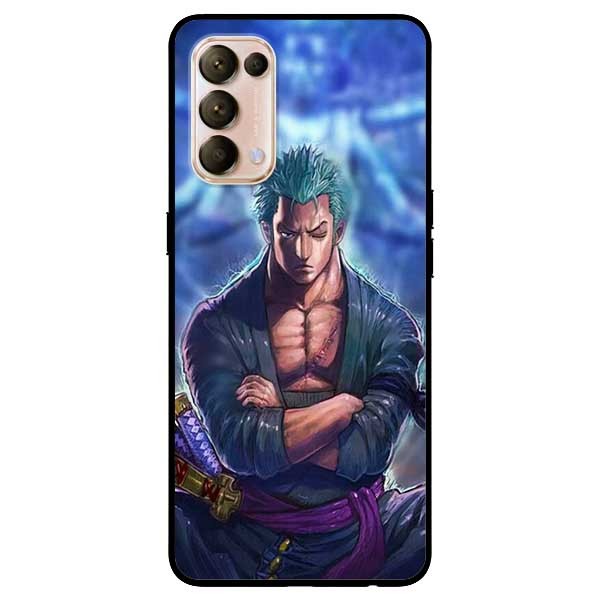 Ốp lưng dành cho Oppo Reno 5 mẫu Zoro Nền Xanh
