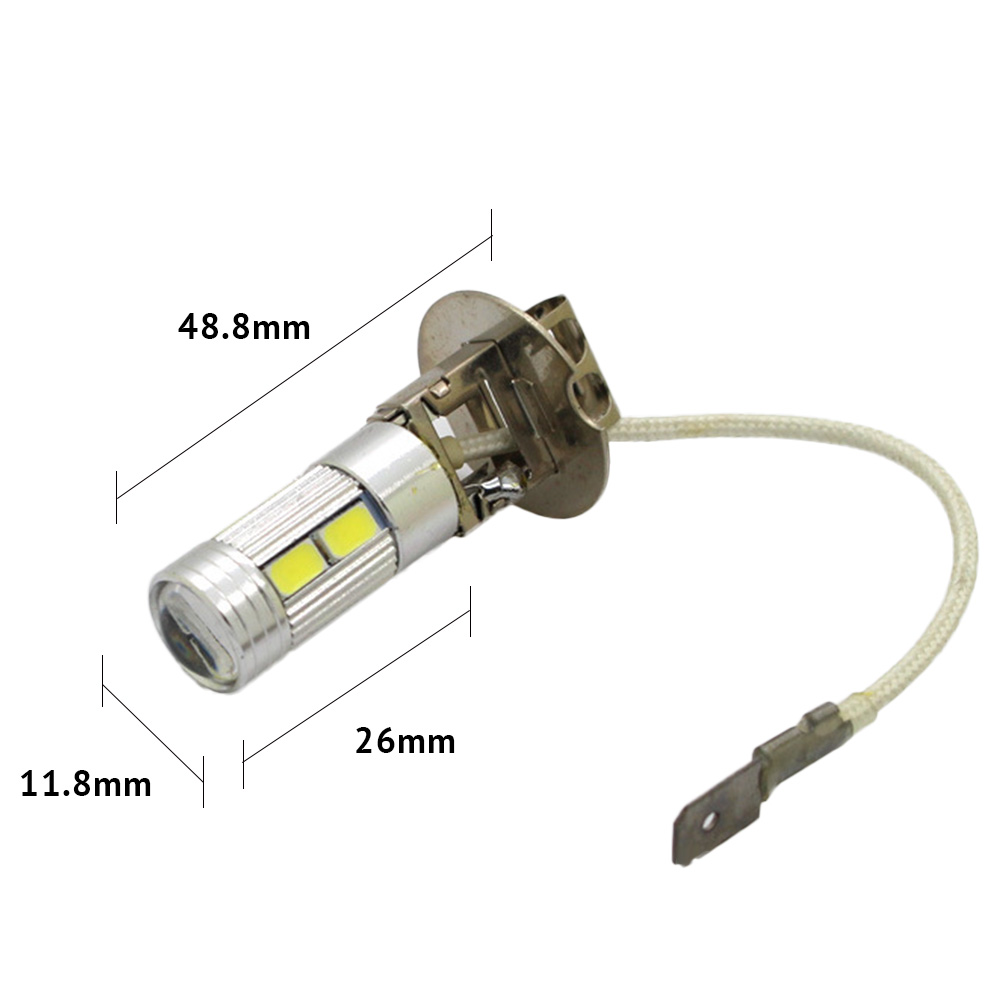 Đèn Sương Mù Siêu Sáng Ánh Sáng Trắng Cho Xe Hơi (H3-5630-10Smd) (Gói 2 cái)