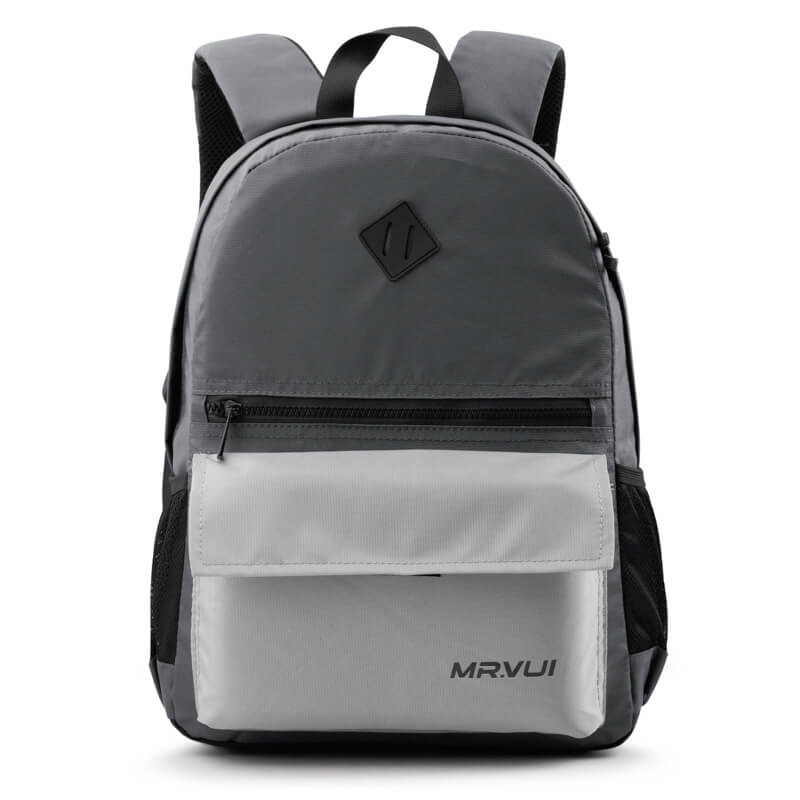Balo Teen Mr Vui Blteen942 Phù Hợp Cho Học Sinh Cấp 2 41 X 31 X 15 Cm - Xám