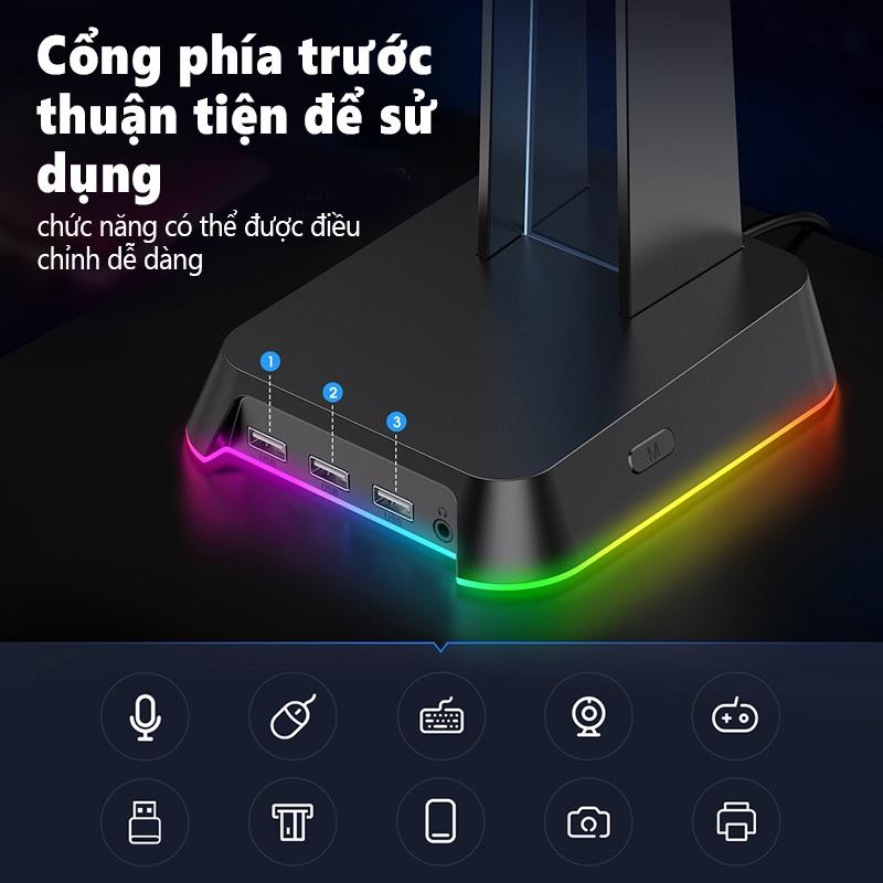 Chân đế tai nghe di động ONIKUMA ST-2 với đèn RGB cho tai nghe chụp qua tai