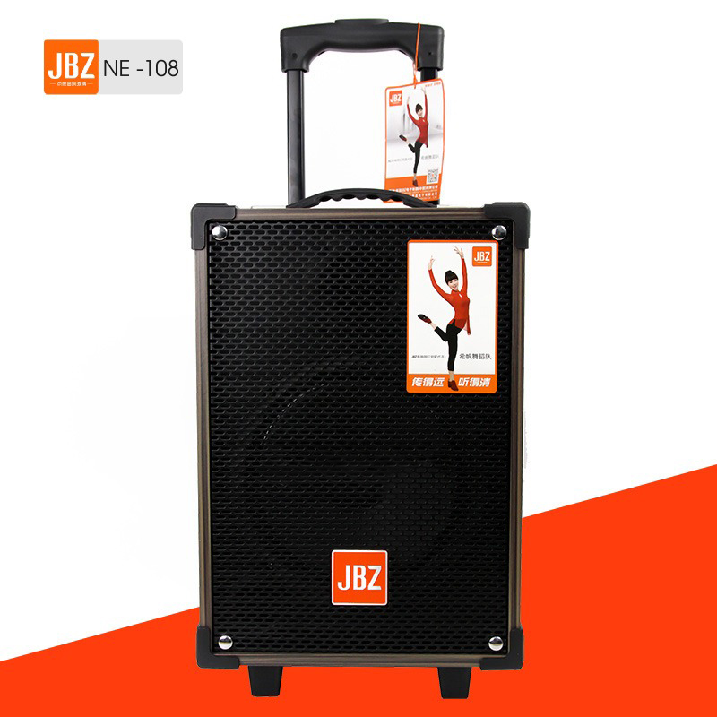 Loa Kéo JBZ NE 108 - Bass 2.5 Tấc - Công suất 150W - Tặng 1 Mic Ko Dây, Vỏ Bằng Gỗ , Bên Ngoài Bọc Một Lớp Simili Cực Đẹp - Kết Nối Bluetooth, USB, AUX Thuận Tiện - Hàng chính hãng
