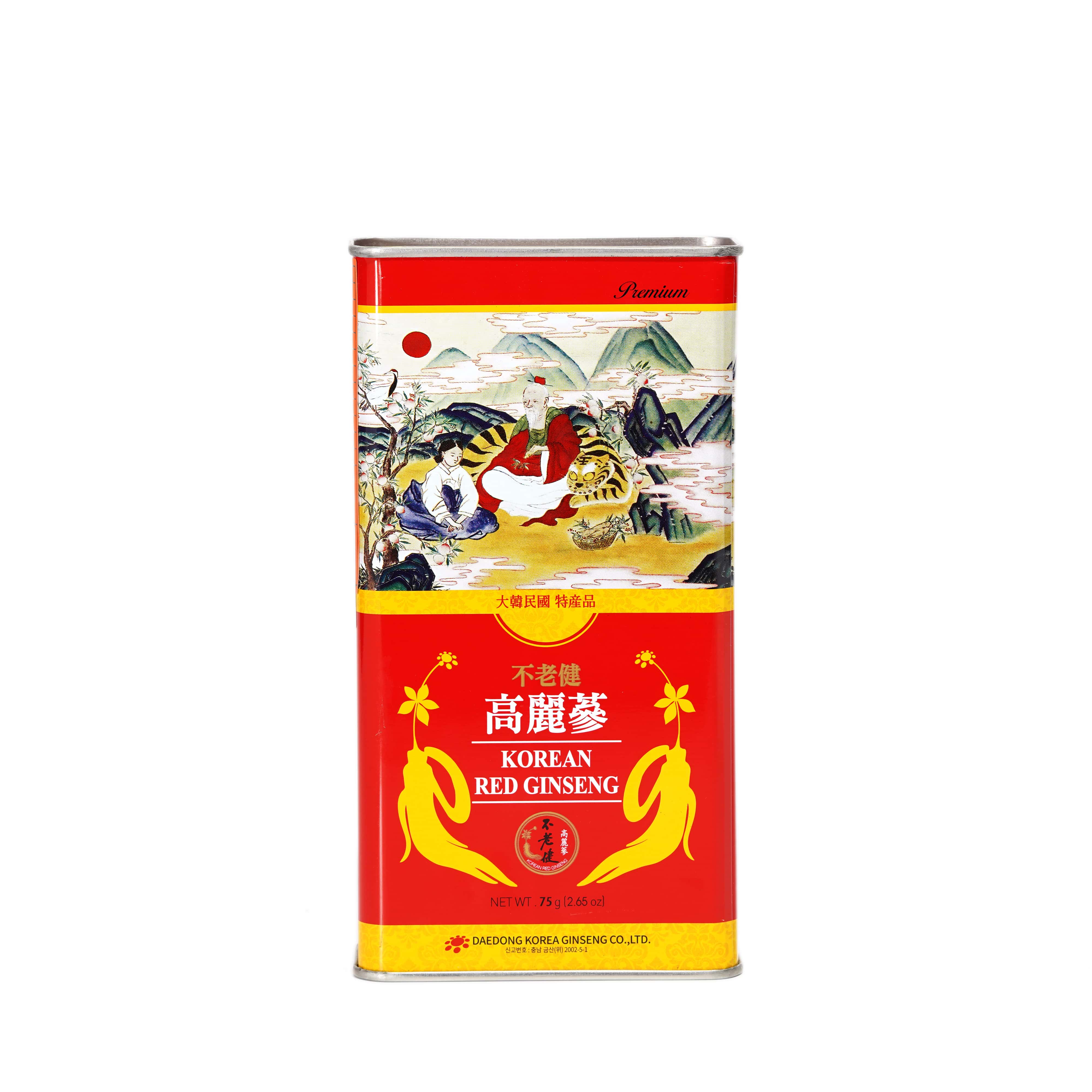 Hình ảnh Hồng sâm củ khô Hàn Quốc Daedong Korea Ginseng 75g dòng Premium (3 -5 củ) - Tăng cường trí nhớ, hỗ trợ giảm mỡ máu, phòng ngừa tiểu đường, huyết áp