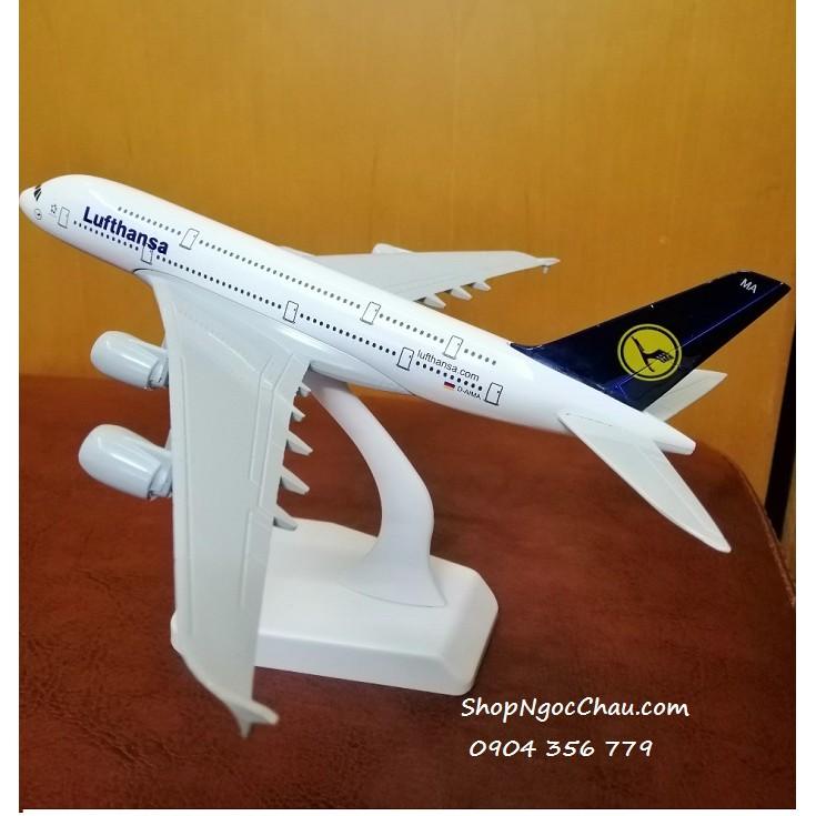 Mô hình máy bay tĩnh A380 Lufthansa 20cm