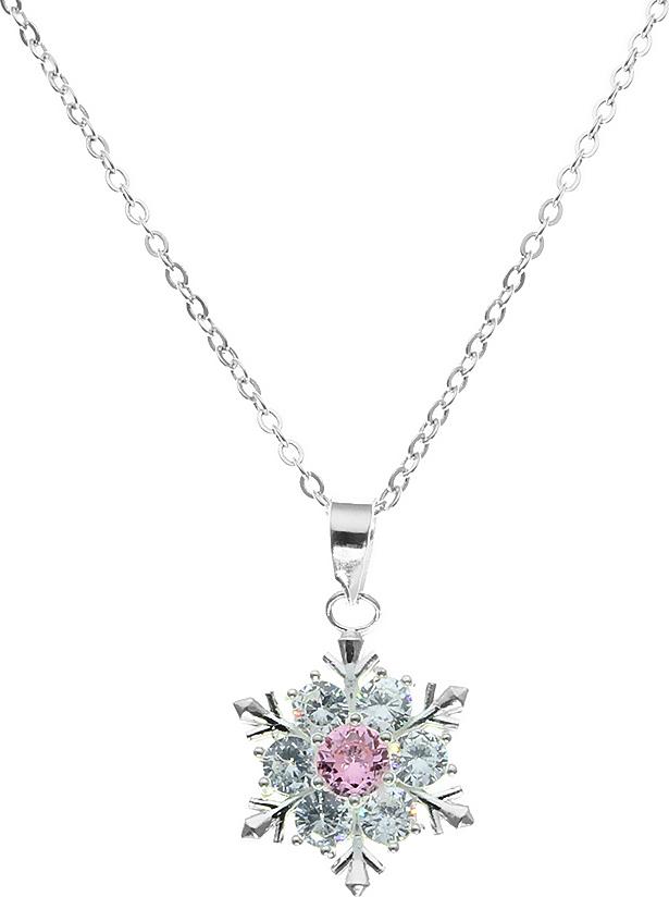 Dây Và Mặt Dây Chuyền Bạc Hiểu Minh DMD077T bông tuyết