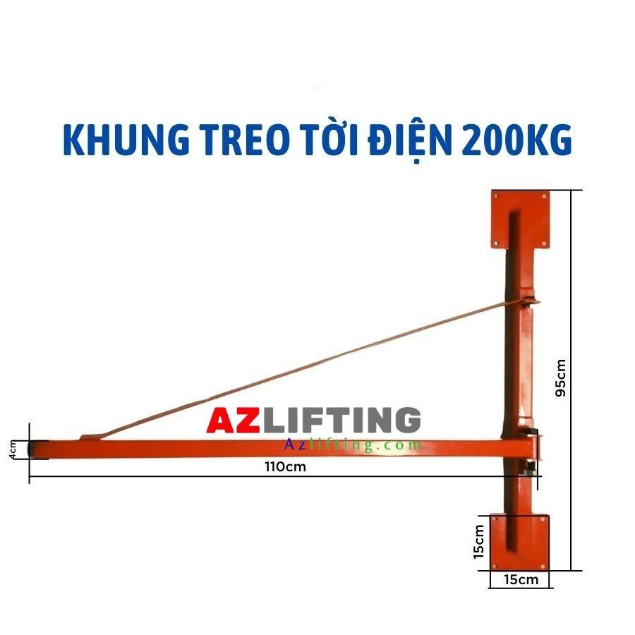 Khung treo tời nâng hàng gia đỉnh 200kg