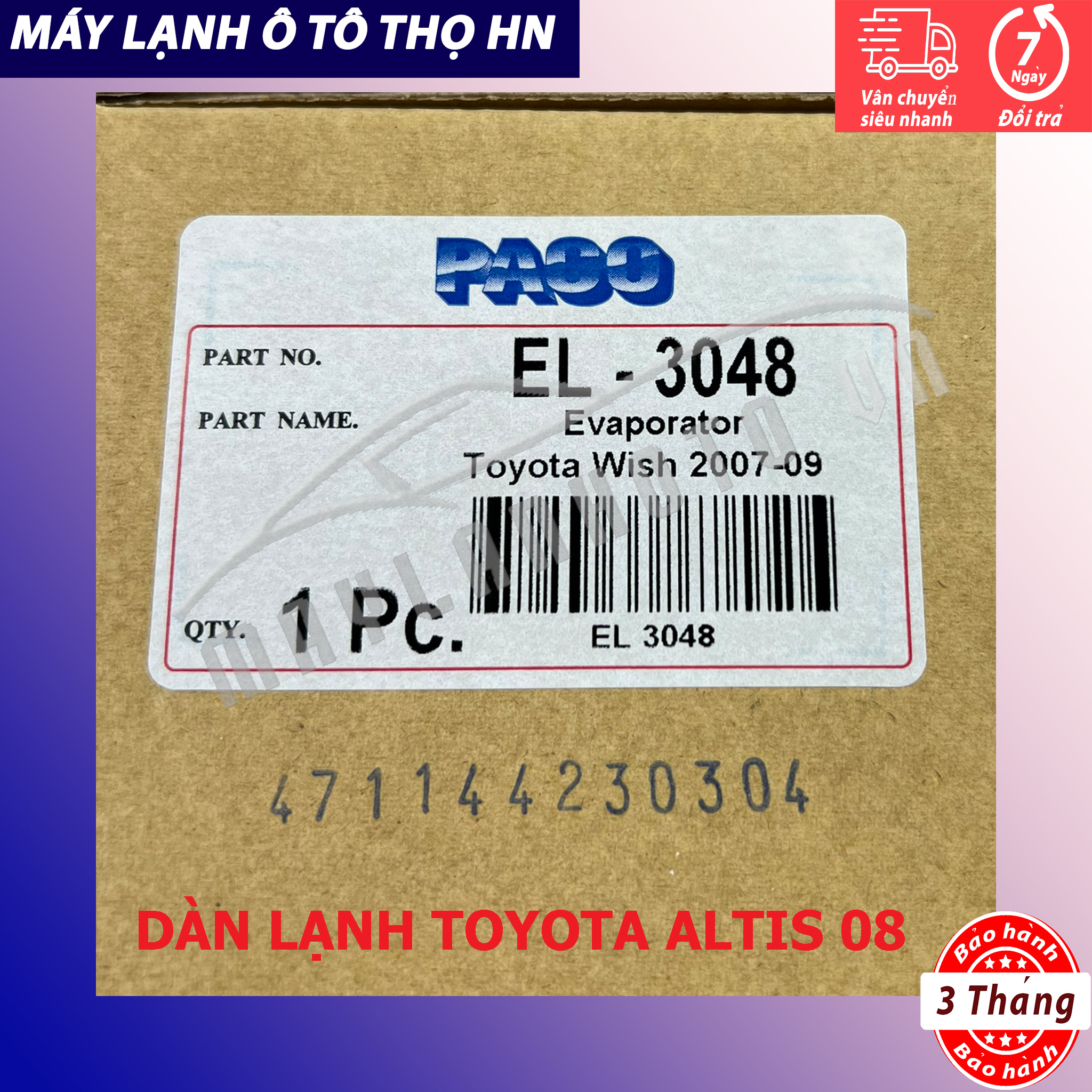 Dàn (giàn) lạnh Toyota Altis 2008 2009 2010 2011 2012 2012 Hàng xịn Thái Lan 08 09 10 11 12