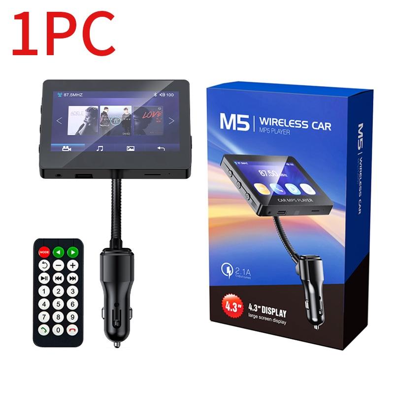 Máy Phát Nhạc MP5 4.3 Inch Bluetooth 5.0 USB 12V 24V Cho Xe Hơi
