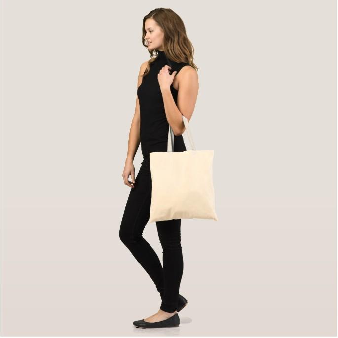 Hình ảnh Túi Tote basic Túi vải bố vải canvas xinh đẹp sử dụng để đồ cá nhân, quảng cáo,in LOGO quà tặng