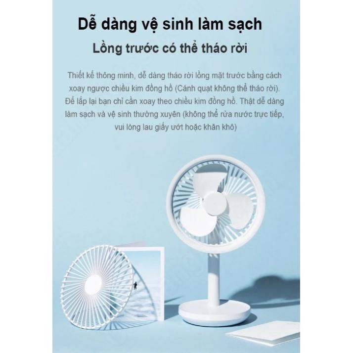 Quạt sạc pin để bàn SOLOVE F5 Xiaomi chính hãng -Hàng Chính Hãng