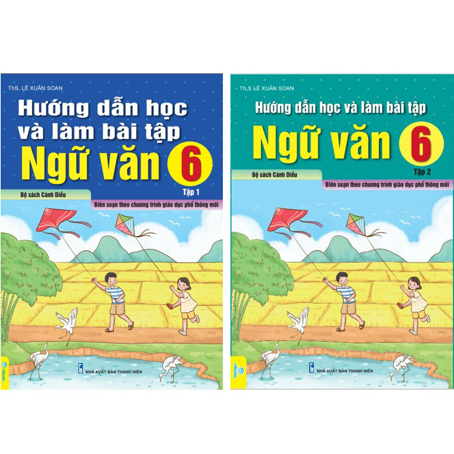 Sách - Combo 2 Cuốn Hướng Dẫn Học Và Làm Bài Tập Ngữ Văn 6 - Biên soạn theo chương trình GDPT mới - Cánh Diều - ndbooks