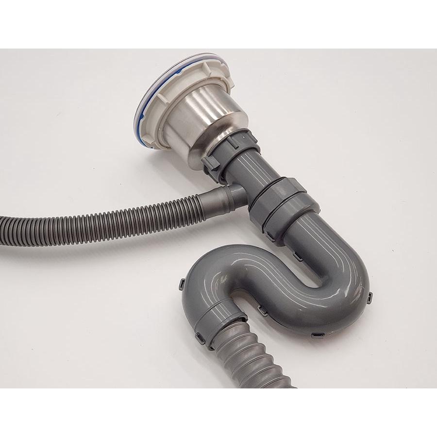 Bộ xả chậu rửa chén 1 hộc, kèm rốn xả Inox 110mm Eurolife EL-BXC 03