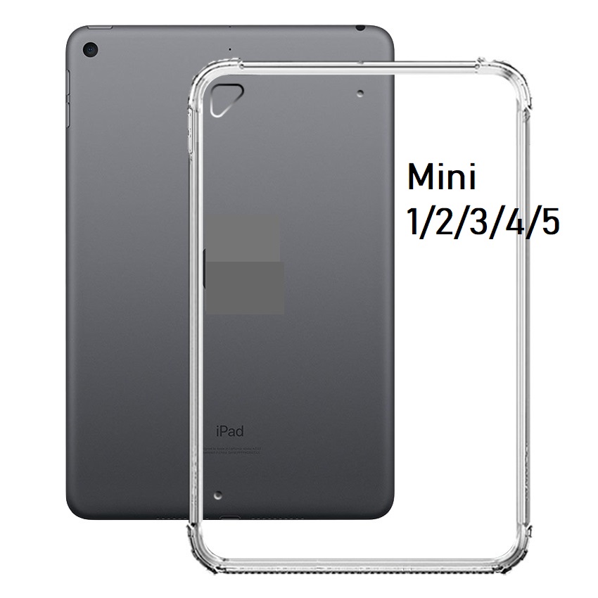 Ốp lưng dẻo trong TPU chống sốc 4 góc dành cho iPad Mini 1/2/3/4/5, Air/Air2/,Gen 7/8/9/10/ Pro 11 inch( hàng chính hãng)