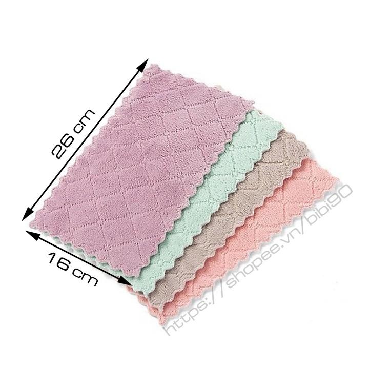 Combo 10 khăn lau tay nhà bếp 2 mặt siêu thấm