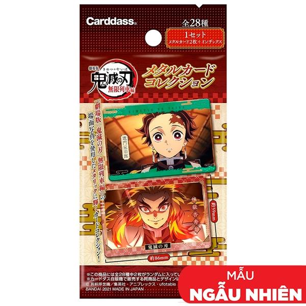 Thẻ Nhân Vật Thanh Gươm Diệt Quỷ - Bandai Kimetsu no Yaiba Metallic Card (2 Thẻ Ngẫu Nhiên/Túi)