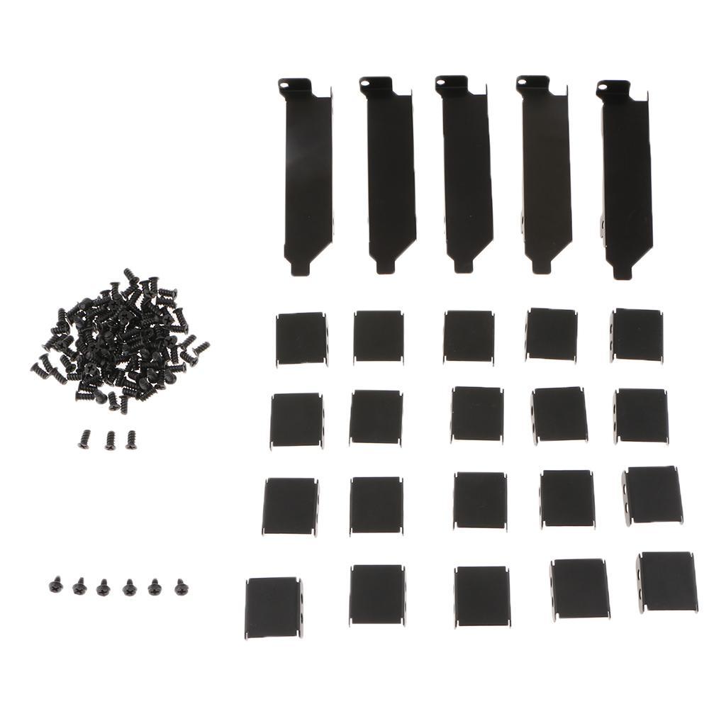 5x PCI Slot Bracket 8/9cm Dual Fans Mount Rack Graphic Card Cooling
