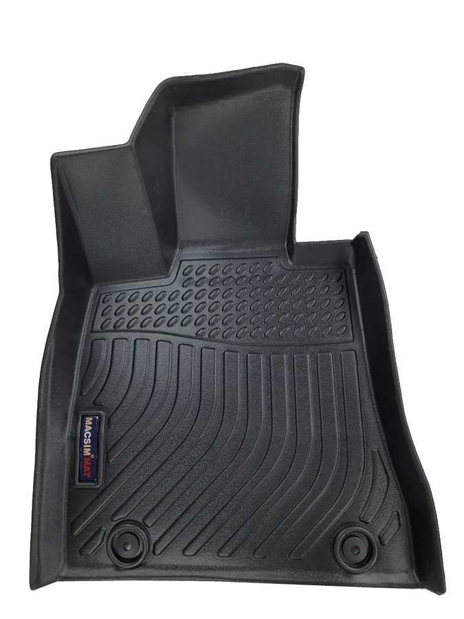 Hình ảnh Thảm lót sàn xe ô tô Hyundai Genesis G80 Nhãn hiệu Macsim chất liệu nhựa TPV cao cấp màu đen