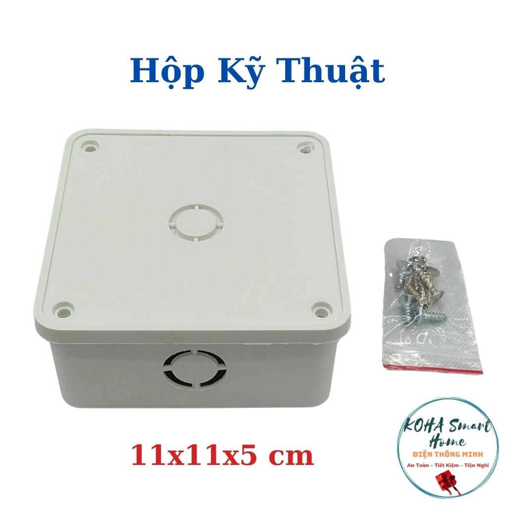 Hộp kỹ thuật chuyên dụng lắp thiết bị điện - dây nguồn camera 11x11x5 cm