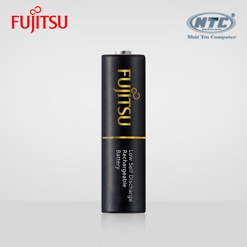 Vỉ 4 pin sạc AA Fujitsu 2450mAh made in JAPAN - nội địa Nhật Bản (đen)