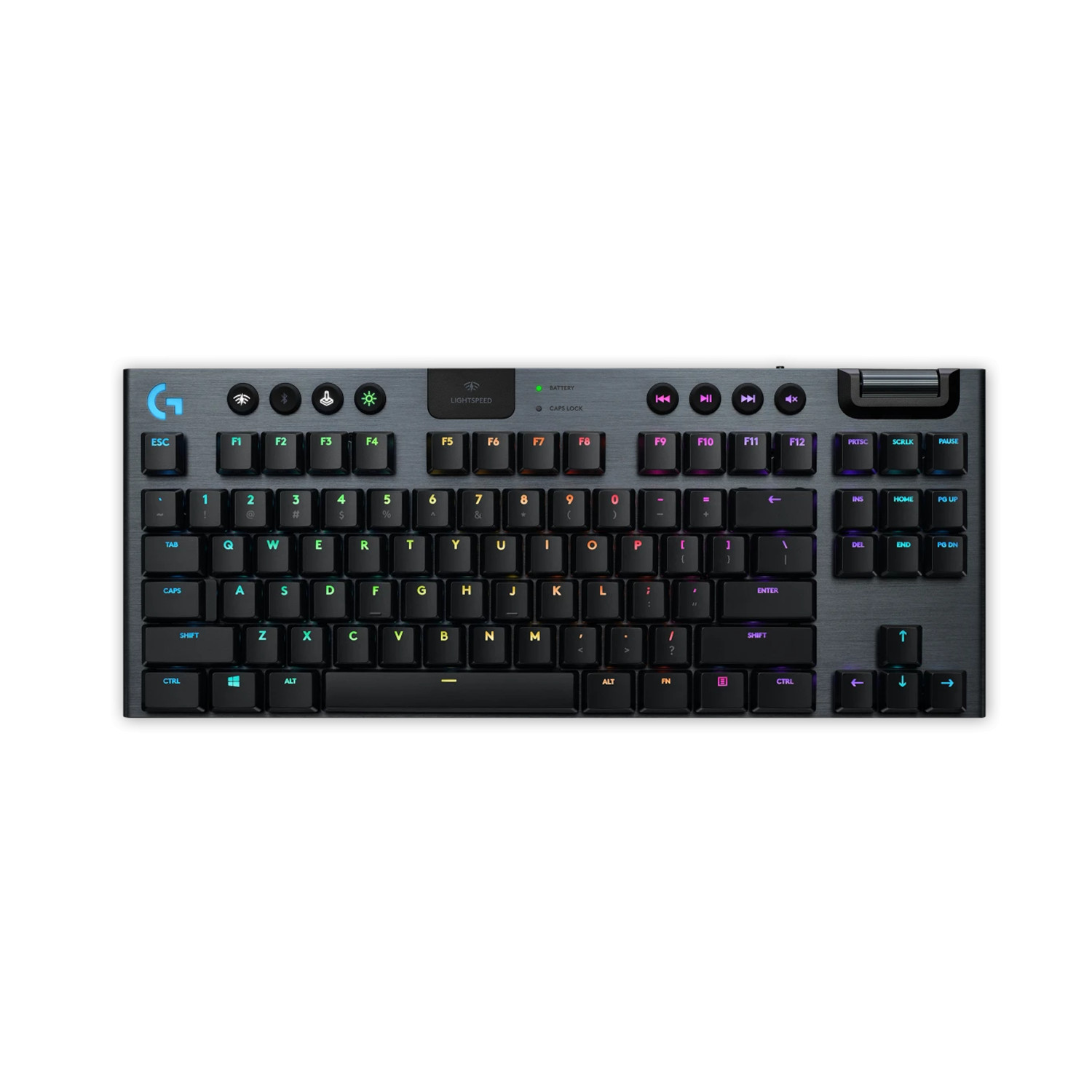 Bàn phím cơ không dây Logitech G913 TKL GL Clicky Key Switch Lightspeed Wireless - Hàng Chính Hãng