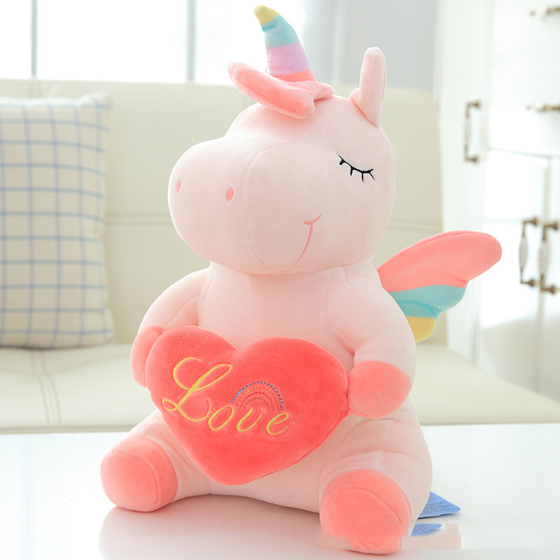 Thú Bông Kì Lân Unicorn Ngồi 36cm Siêu Dễ Thương Quà Tặng Độc Lạ