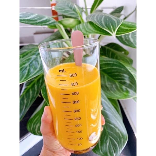 Cốc Thuỷ Tinh Chia Vạch Ocean 625ml Pha Sữa Cho Bé - Ly Đong Thể Tích