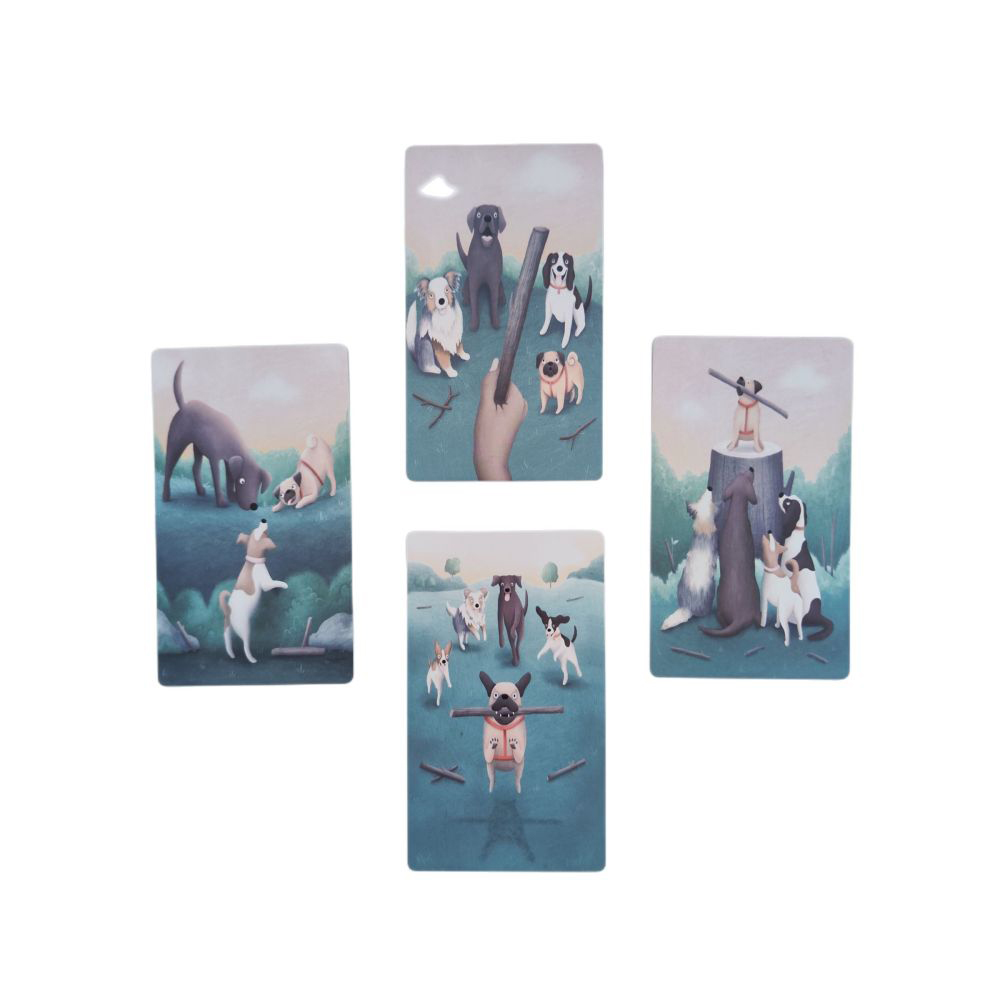 Bộ Bài Cute Ghost Tarot 78 lá 7x12 cm tặng đá thanh tẩy
