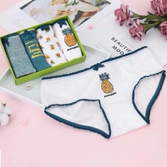 Set 4 quần chip cotton cho bé
