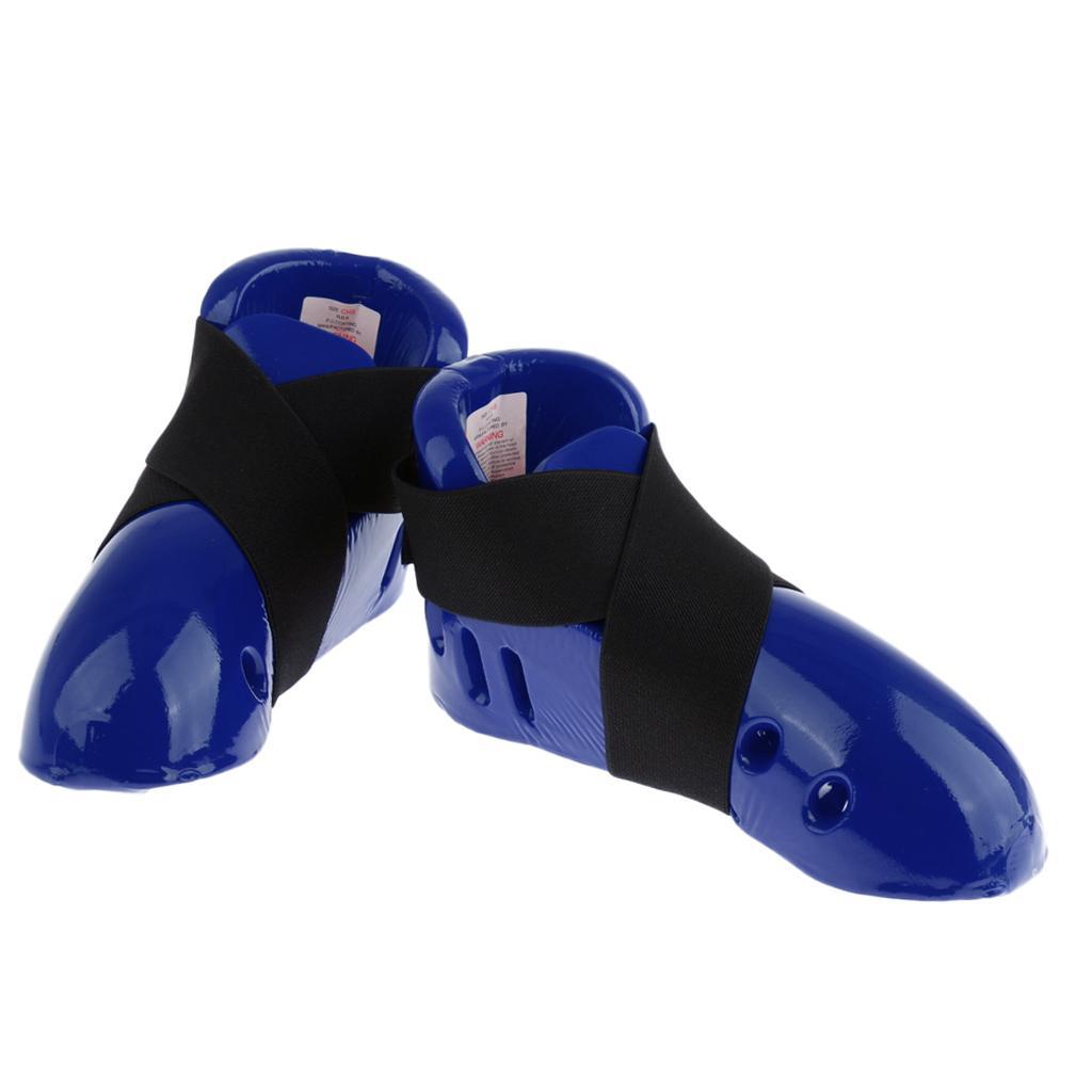 Kid    Karate Sparring Foot Gear Shoes with Elastic Strap