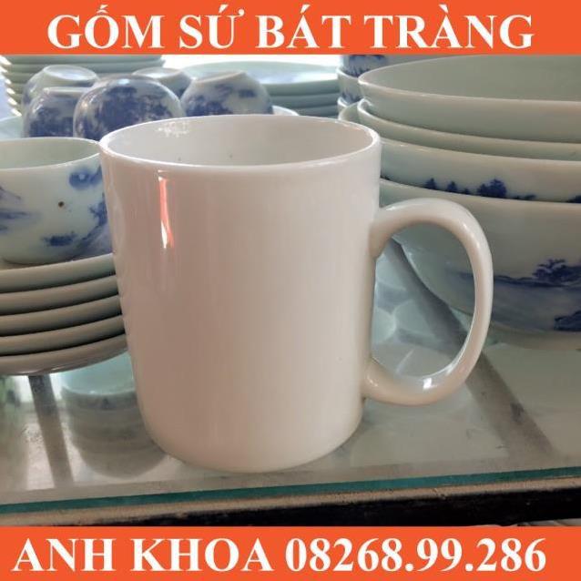 Cốc sứ trắng Bát Tràng - Gốm sứ Bát Tràng Anh Khoa