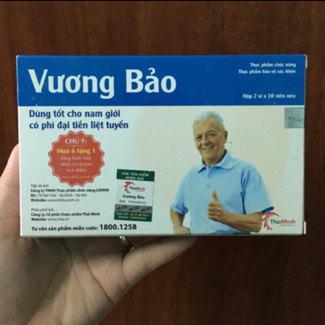 Thực phẩm bảo vệ sức khỏe Vương Bảo hộp 20 viên