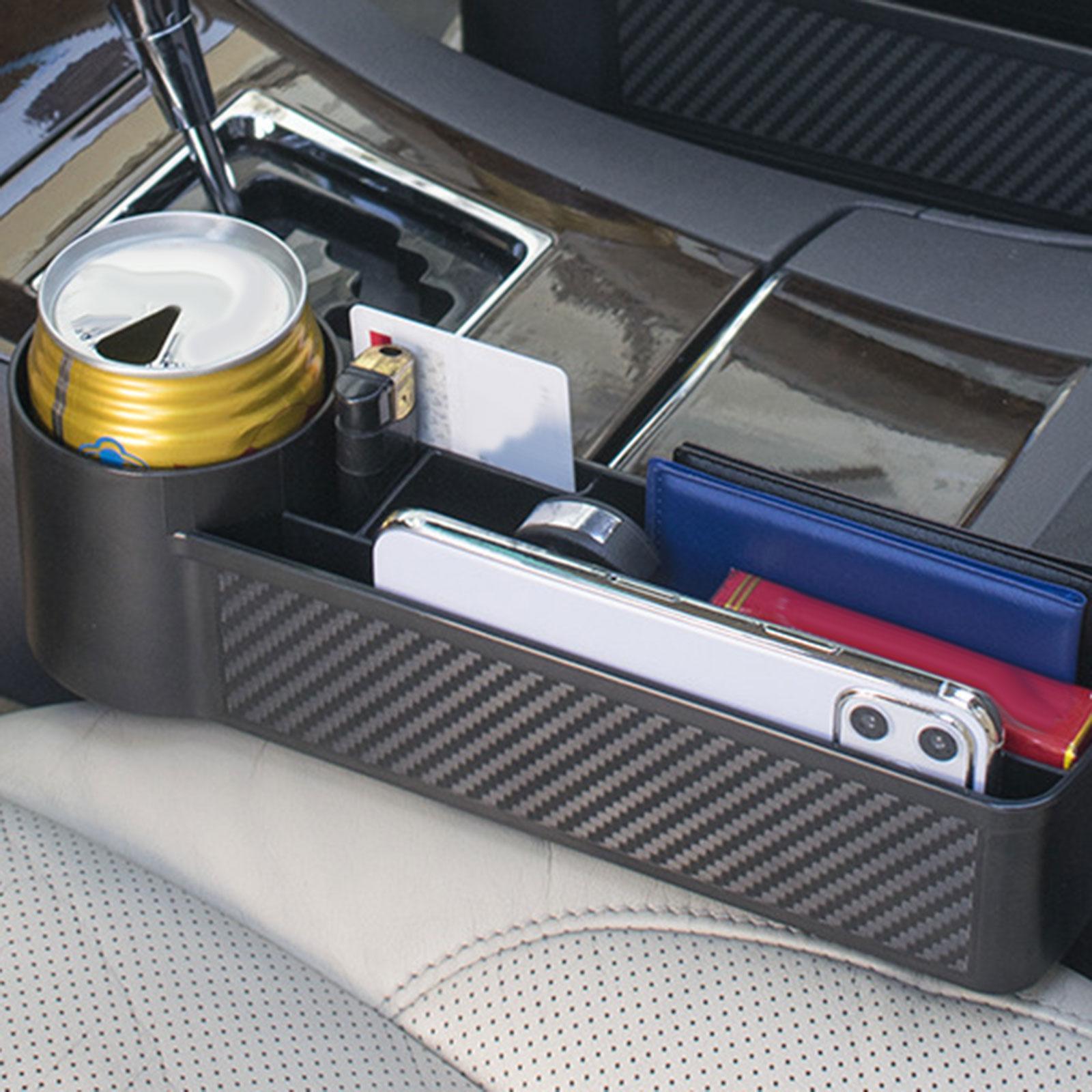 Seat  Filler Organizer, Interior Accessories  Holder Seat Crevice Storage Box, for Cellphone Keys Drinks Wallet Cards